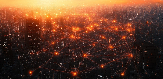 Engirise pan India service network city skyline map